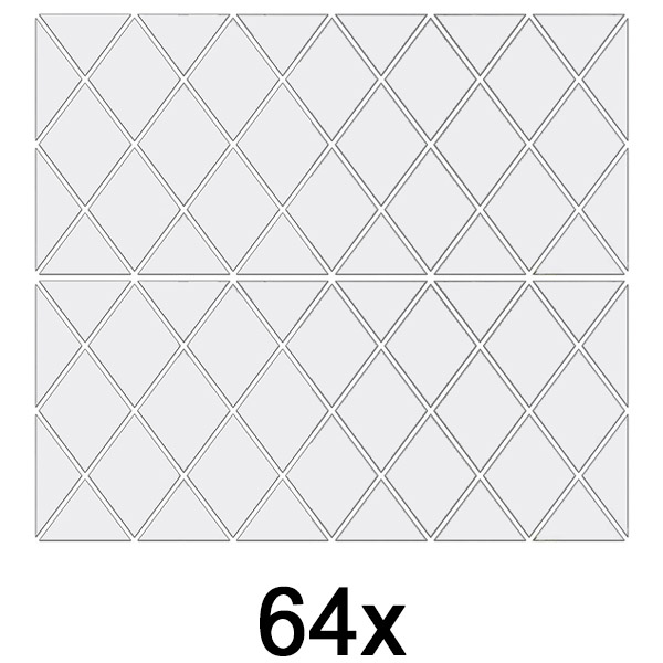 2x Zidne naljepnice ogledala (32 komada) | WALLGEM