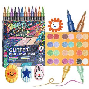 Dvostrani markeri s glitter efektom (24 boje) | ARTGLITZ